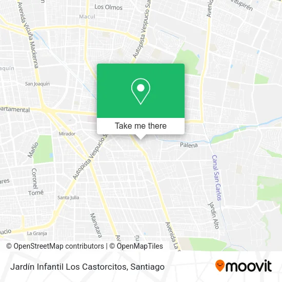 Jardín Infantil Los Castorcitos map