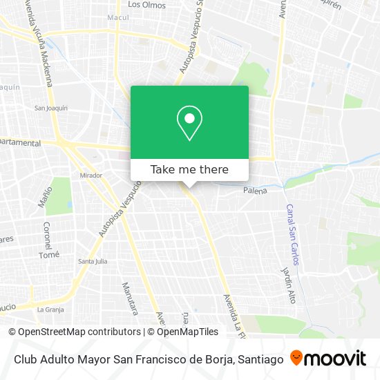 Club Adulto Mayor San Francisco de Borja map