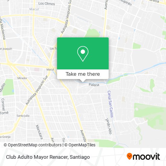 Mapa de Club Adulto Mayor Renacer