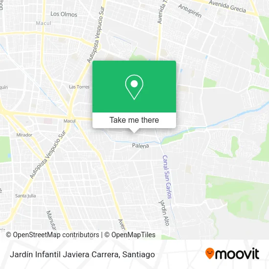 Jardín Infantil Javiera Carrera map