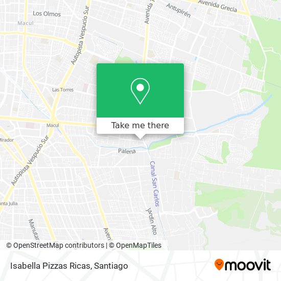 Mapa de Isabella Pizzas Ricas
