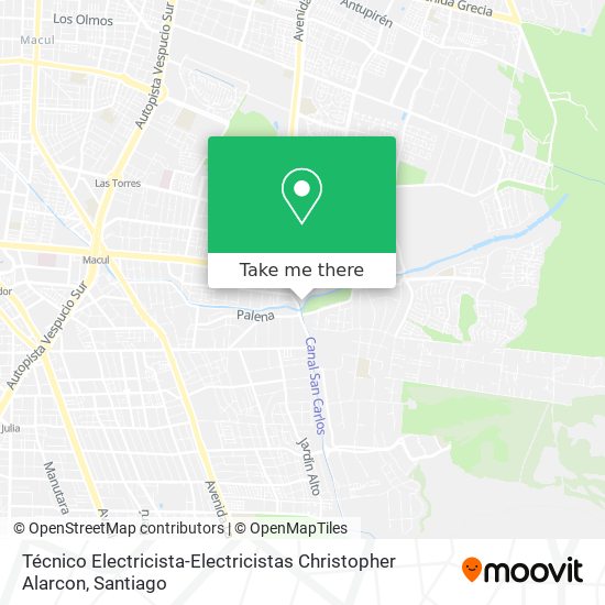 Mapa de Técnico Electricista-Electricistas Christopher Alarcon