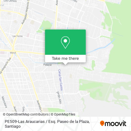 PE509-Las Araucarias / Esq. Paseo de la Plaza map