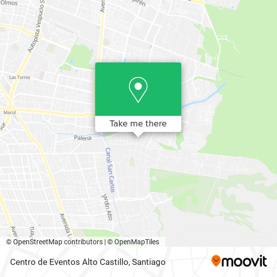Centro de Eventos Alto Castillo map
