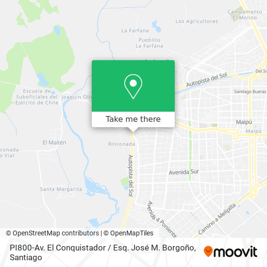 PI800-Av. El Conquistador / Esq. José M. Borgoño map