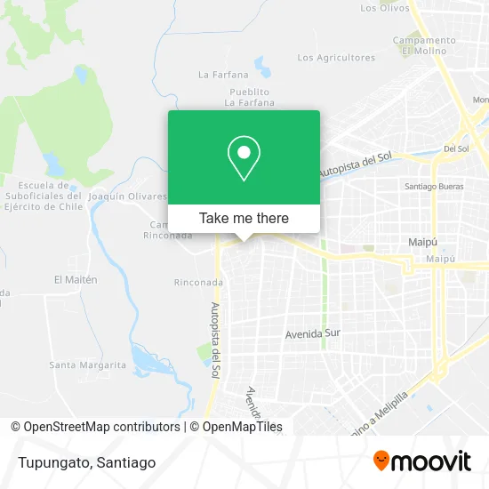 Tupungato map