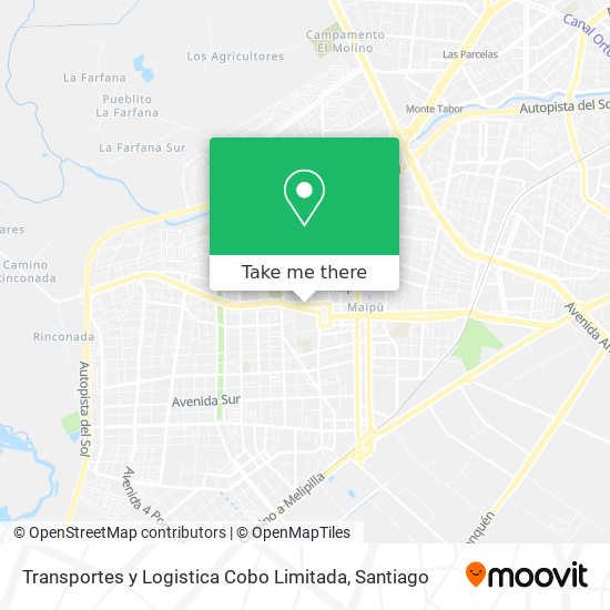 Transportes y Logistica Cobo Limitada map