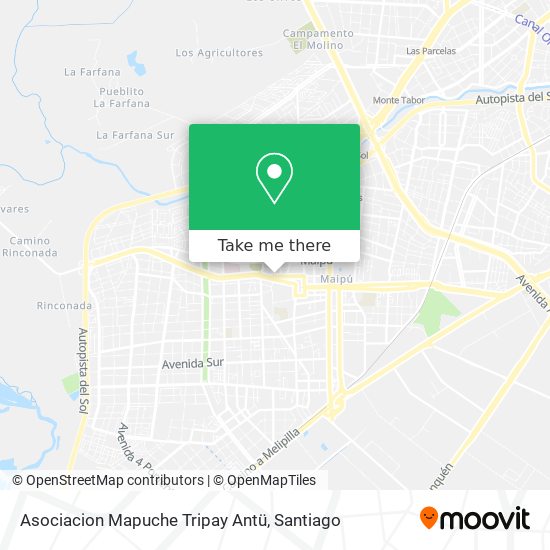 Asociacion Mapuche Tripay Antü map