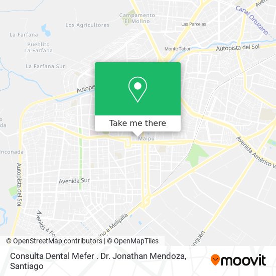 Consulta Dental Mefer . Dr. Jonathan Mendoza map