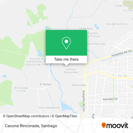 Casona Rinconada map