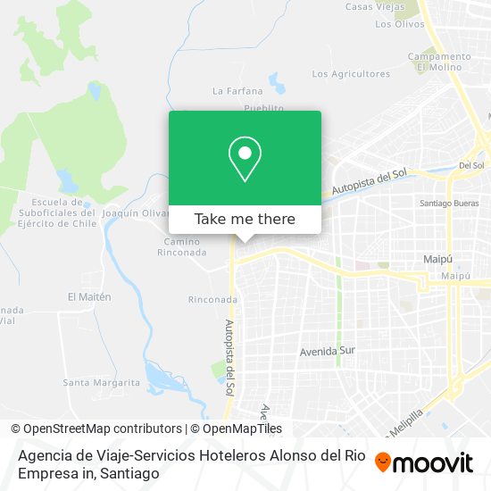 Agencia de Viaje-Servicios Hoteleros Alonso del Rio Empresa in map