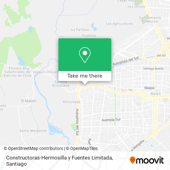 Mapa de Constructoras-Hermosilla y Fuentes Limitada