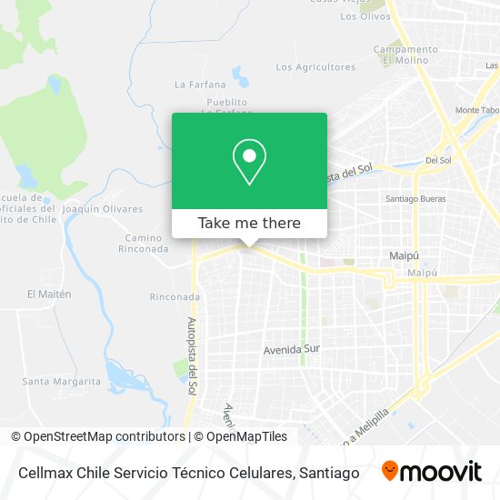 Cellmax Chile Servicio Técnico Celulares map