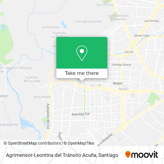 Agrimensor-Leontina del Tránsito Acuña map