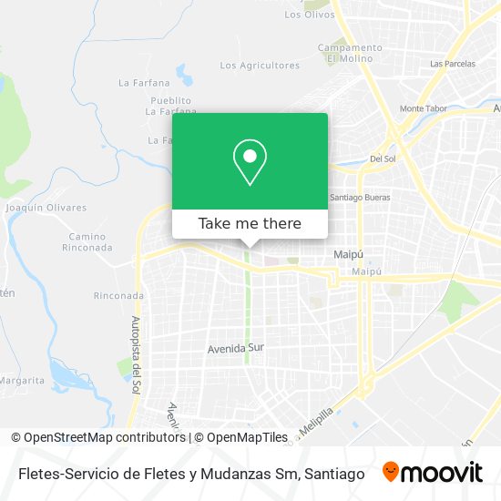 Fletes-Servicio de Fletes y Mudanzas Sm map