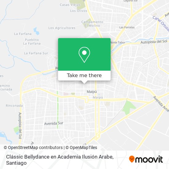 Mapa de Clássic Bellydance en Academia Ilusión Arabe