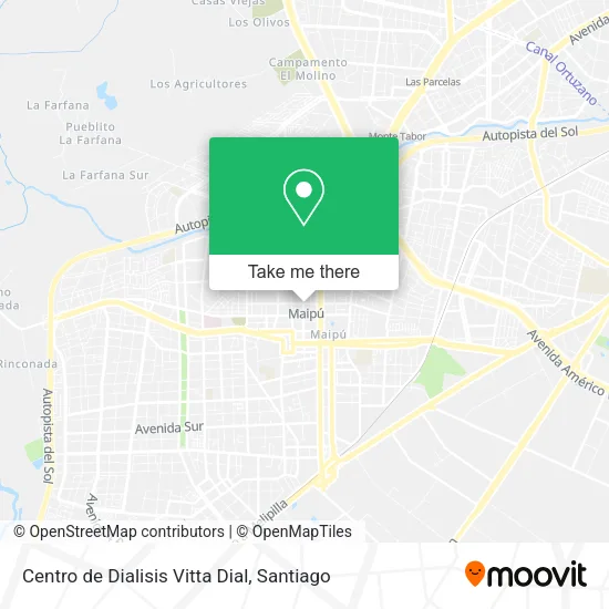 Centro de Dialisis Vitta Dial map