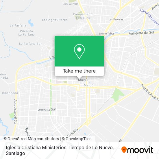 Iglesia Cristiana Ministerios Tiempo de Lo Nuevo map