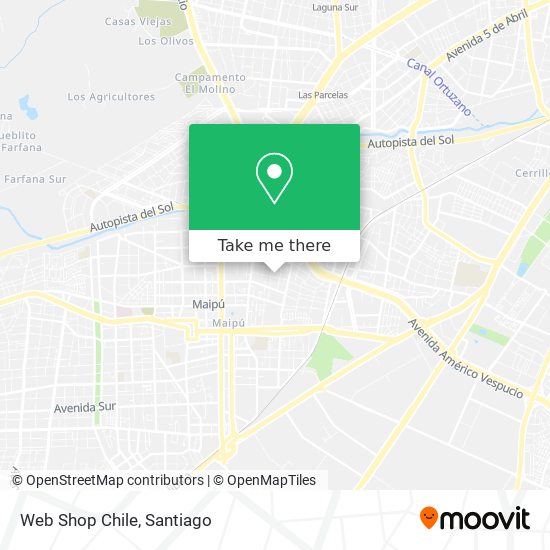 Web Shop Chile map