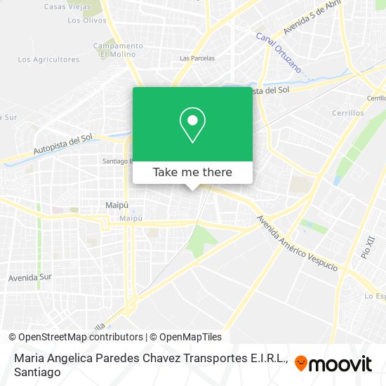 Mapa de Maria Angelica Paredes Chavez Transportes E.I.R.L.