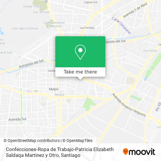 Confecciones-Ropa de Trabajo-Patricia Elizabeth Saldaqa Martinez y Otro map