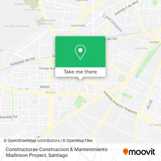 Mapa de Constructoras-Construccion & Mantenimiento Madinson Proyect