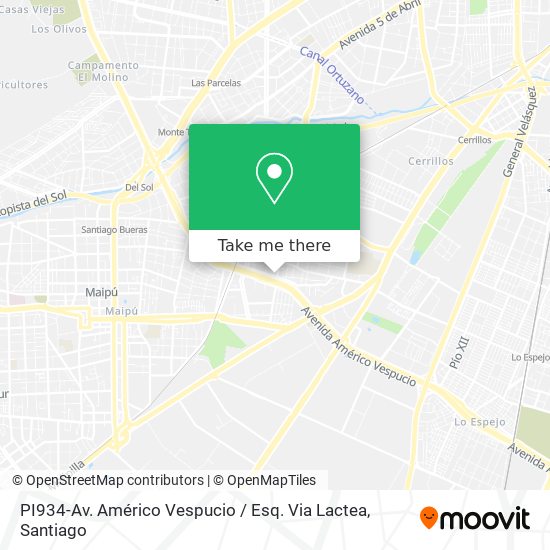 Mapa de PI934-Av. Américo Vespucio / Esq. Via Lactea