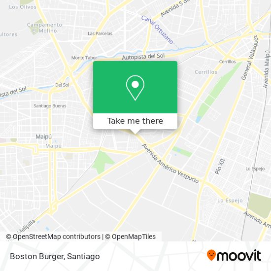 Mapa de Boston Burger