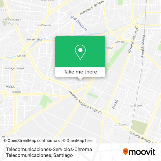 Telecomunicaciones-Servicios-Chroma Telecomunicaciones map