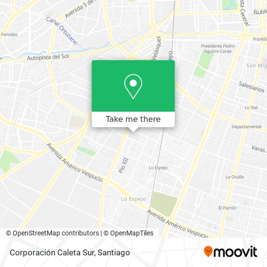 Mapa de Corporación Caleta Sur