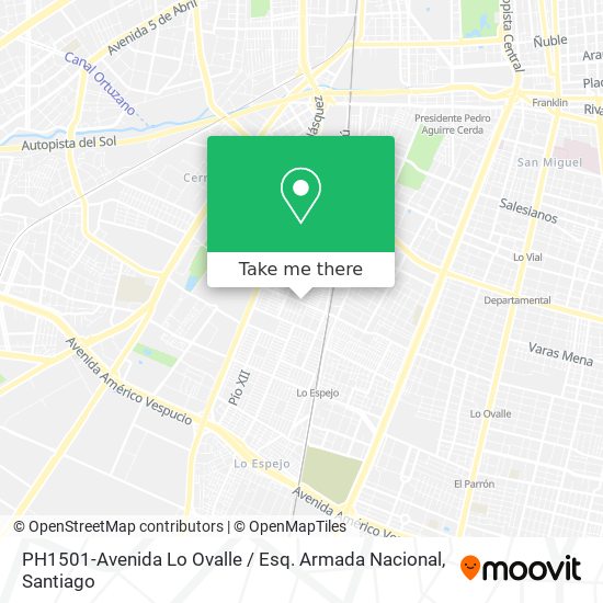 PH1501-Avenida Lo Ovalle / Esq. Armada Nacional map