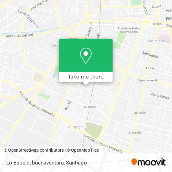 Lo Espejo, buenaventura map