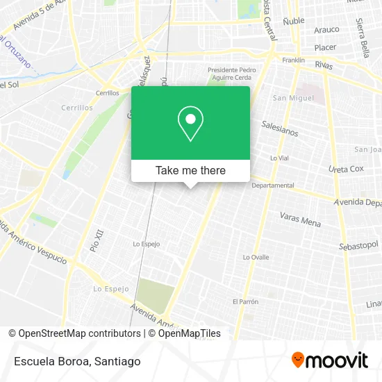 Escuela Boroa map