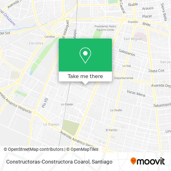 Constructoras-Constructora Coarol map