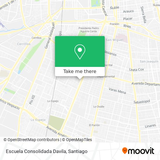 Escuela Consolidada Davila map