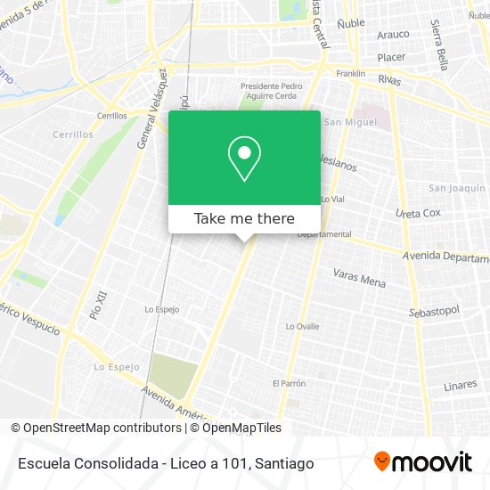 Escuela Consolidada - Liceo a 101 map