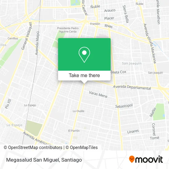 Megasalud San Miguel map