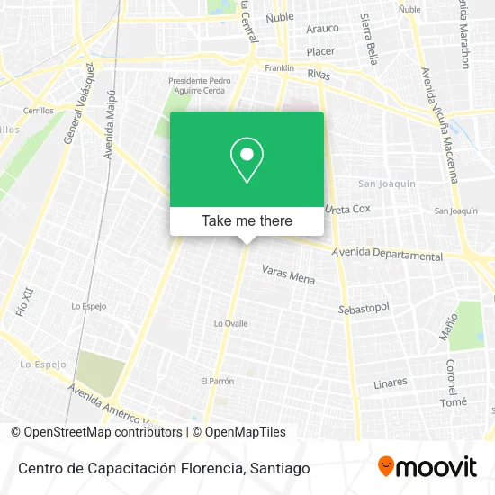 Mapa de Centro de Capacitación Florencia