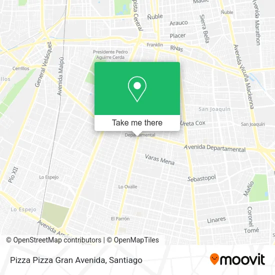 Pizza Pizza Gran Avenida map