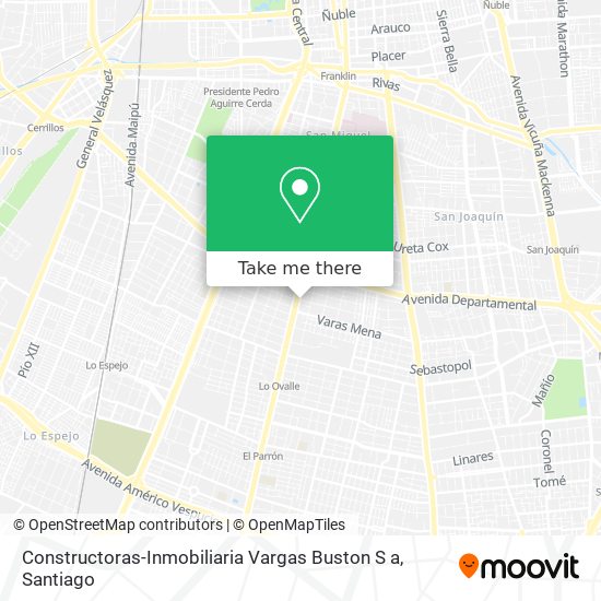 Constructoras-Inmobiliaria Vargas Buston S a map