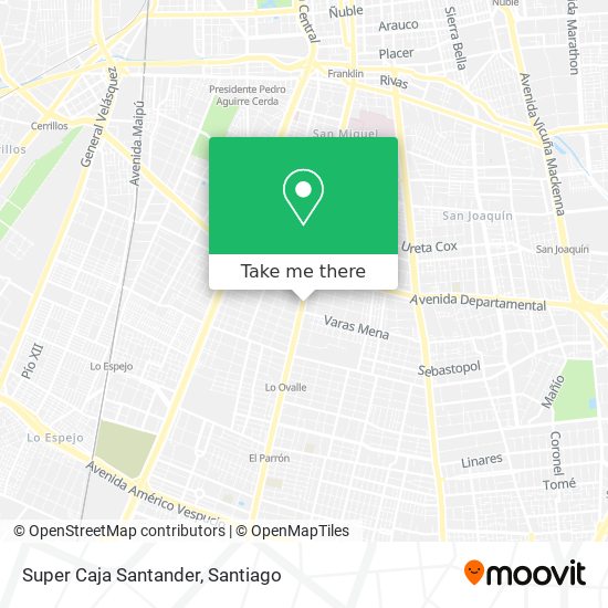 Mapa de Super Caja Santander