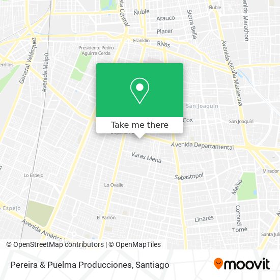 Mapa de Pereira & Puelma Producciones