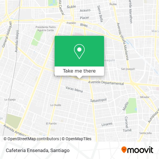 Mapa de Cafeteria Ensenada