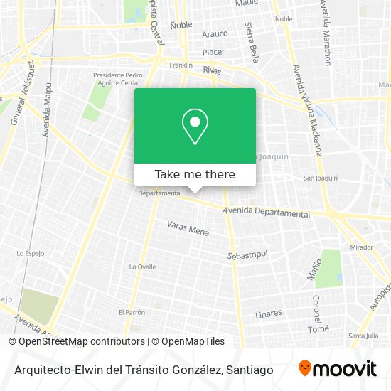 Mapa de Arquitecto-Elwin del Tránsito González