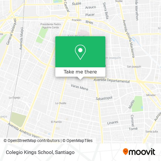 Colegio Kings School map