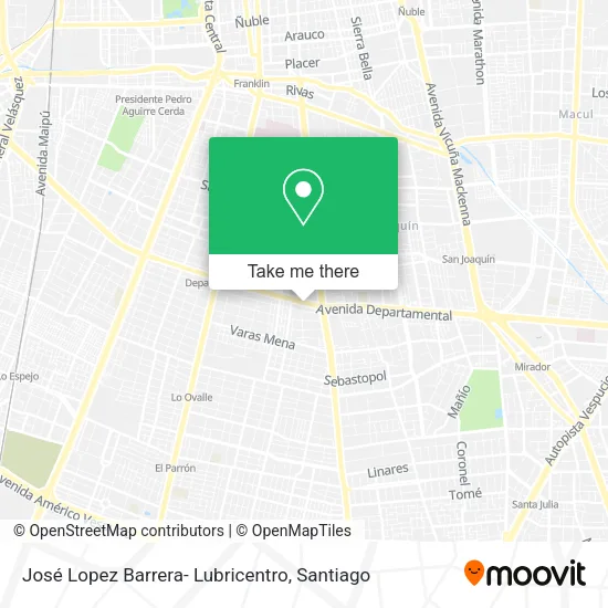 José Lopez Barrera- Lubricentro map