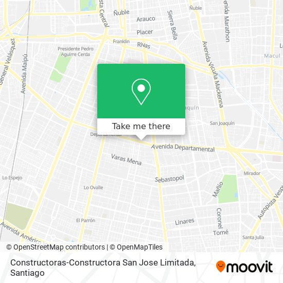 Mapa de Constructoras-Constructora San Jose Limitada