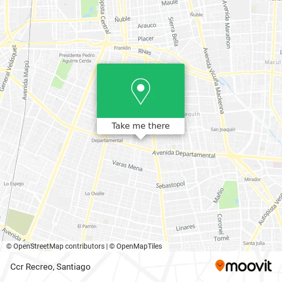 Ccr Recreo map