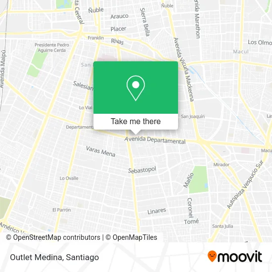 Outlet Medina map