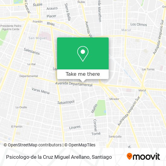Psicologo-de la Cruz Miguel Arellano map